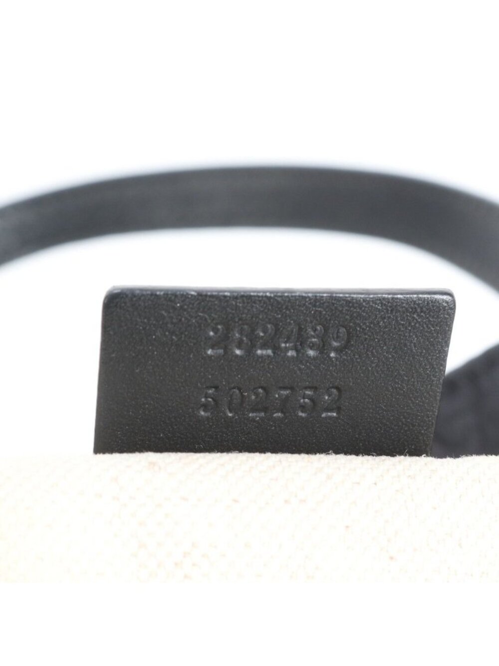 Gucci GG Nylon Leather Tote Shoulder Hand Black - Picture 9 of 9